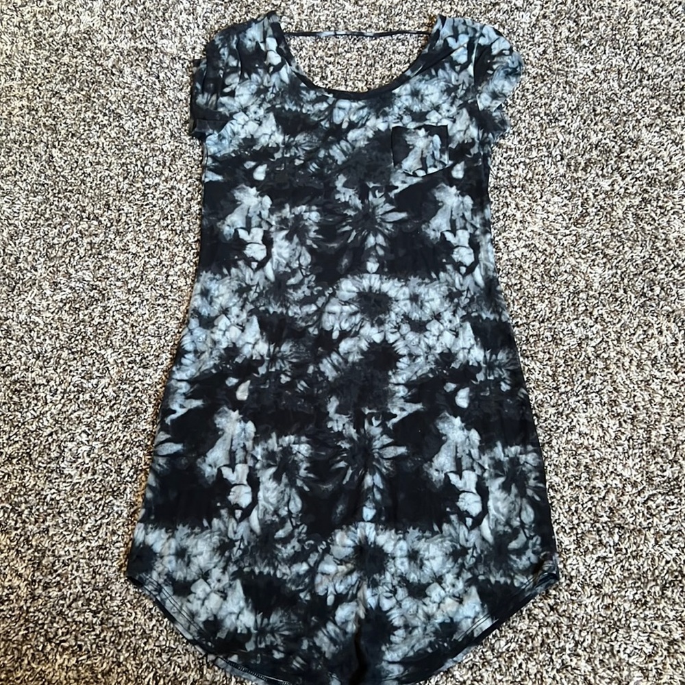 Dark tie dye dress